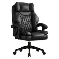 Chaise de bureau ergonomique pour la maison avec appui-tête réglable, accoudoirs pivotants, inclinables et fonction massage