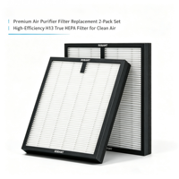 Kit de filtres de remplacement double face MR5866 pour purificateur d'air domestique à double prise d'air, filtre HEPA H13 véritable avec noyau de charbon, convient aux grandes pièces