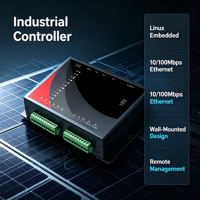 PC Embedded Tanpa Kipas untuk Industri, X86, Pemasangan di Dinding/DIN-Rail, RS485 + CAN + GPIO, Casing Logam, Bertenaga DC
