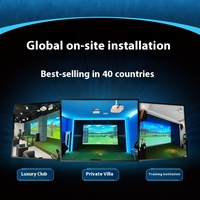 Simulateur de golf intérieur Global 2K HD 3D Home KTV Cinéma Ensemble complet Équipement Premium Simulateurs de golf 2K HD 3D