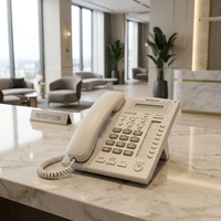 Telepon Kabel Digital PBX Proprietary XUNWEI KX-T7665 Berkualitas Tinggi untuk Bisnis Hotel Desktop