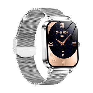 MK90 Lady's Ultra-Thin Metal Case <b>Smart</b> Watch with Stainless Steel Strap 1.75" Screen BT Calls Health Monitoring IP68 Waterproof - Product Image 2