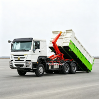 Camion benne à bras articulé Sinotruk Howo 10 roues à double essieu arrière pour la collecte des déchets