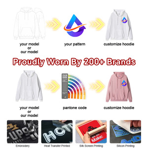Felpa con Cappuccio Personalizzata con Logo Ricamato Multicolore Vestibilità Ampia Abbigliamento Invernale Stile Urbano <span class=keywords><strong>Moda</strong></span> Confortevole - Product Image 4