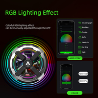 Ventilateur de refroidissement intelligent PIVA B2MAX 27W avec contrôle par application pour tablette de jeu, en plastique, pour PUBG Genshin Impact