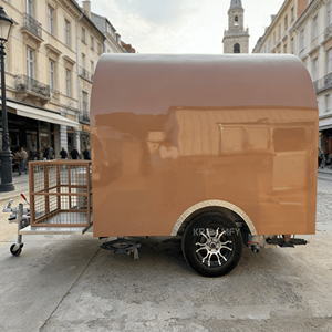 Carrito de Café, Remolque de Comida, Remolque de Jugos, Remolque de Concesiones, Cocina Totalmente Equipada, Carrito Móvil de Venta de Metal, Snacks - Product Image 4