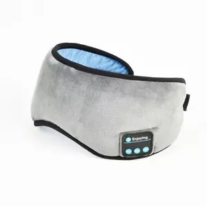 Nouvel arrivage d'écouteurs de sommeil de marque privée sans fil Bluetooth musique masque de sommeil pour les yeux de voyage