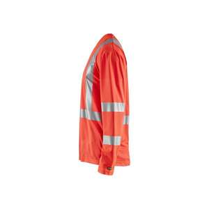 BLAKLADER - 338310115500XXL Camiseta de manga larga UV de alta visibilidad Rojo-EAN 7330509470190 ROPA DE TRABAJO DE LA HI-VIS - Product Image 4