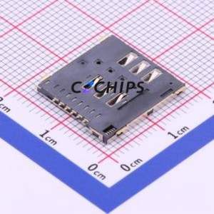 HYC130-SIM07-150 SIM Card Connector SMD Connector Self-Return Type Micro SIM Card Card Holder With Card Detection - Product Image 2