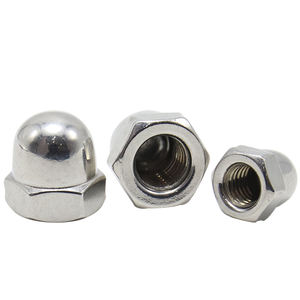 Écrous à insérer, couvercle intégré, femelle, en fer nickelé, tête ronde, écrou à tête hexagonale, accessoire de quincaillerie, écrous décoratifs à tête ronde - Product Image 5