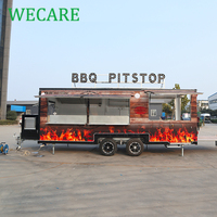 Extérieur rue mobile restaurant voiture-restaurant carré Hotdog Sandwich chariot alimentaire magasin d'alimentation cuisine camions de crème glacée remorque à vendre