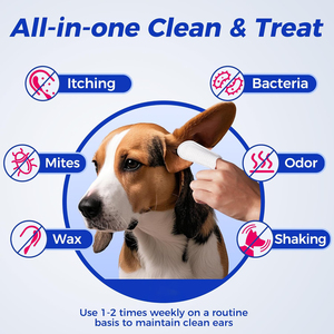 Lingettes nettoyantes pour les oreilles des animaux de compagnie sans <span class=keywords><strong>alcool</strong></span> et à base de plantes de marque privée pour chiens et chats - Product Image 2