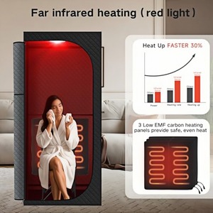 <span class=keywords><strong>Sauna</strong></span> de Infrarrojos Portátil Eléctrica para el Hogar, Terapia de Luz Roja para Todo el Cuerpo, <span class=keywords><strong>Sauna</strong></span> Seca de Lujo <span class=keywords><strong>en</strong></span> Forma de Cubo y Sala de Relajación - Product Image 5