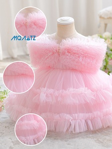 Vestido <span class=keywords><strong>de</strong></span> verano sin mangas con estampado floral para niñas, vestido <span class=keywords><strong>de</strong></span> princesa <span class=keywords><strong>de</strong></span> ensueño, vestido <span class=keywords><strong>de</strong></span> boda para niñas, vestidos <span class=keywords><strong>de</strong></span> fiesta <span class=keywords><strong>de</strong></span> cumpleaños para bebés. - Product Image 5