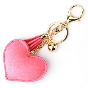 Hot Sale Fashion Rhinestone Heart-shaped Inlaid With Diamond Leather Tassels Car <b>Key</b> <b>Chain</b> Bag Pendant Accessory love <b>Key</b> <b>Chain</b> - Product Image 6