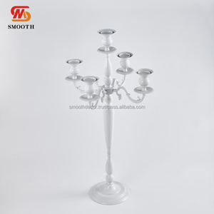 SMOOTH Nuevo Candelabro de Boda de Diseño Nórdico Moderno con Espejo Acrílico Transparente, Centro de Mesa de 5 Brazos, Decoración de Pilar - Product Image 6