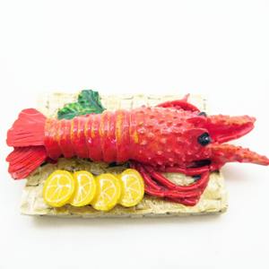 Autocollants de réfrigérateur en résine tridimensionnelle européenne Yijia, magnétiques, <span class=keywords><strong>pain</strong></span> de homard, café, emballage de légumes - Product Image 3