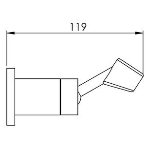 Soporte de ducha giratorio WEB Herramienta de torneado cónico ABS cromado - Product Image 5