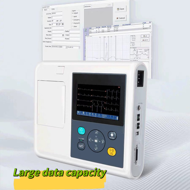 Veterinary monitors pet hospital use ECG Machine with 12 Leads Electric Power Source electrocardiogram A pet care