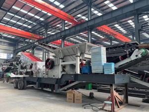 Station de concassage de pierres mobile sur roues 180-200 t/h avec moteur AC, PLC et moteur à engrenages/roulements, concasseur à mâchoires portable pour utilisation en mine - Product Image 2