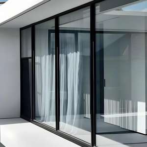 <span class=keywords><strong>Porte</strong></span> coulissante en aluminium à rupture <span class=keywords><strong>de</strong></span> pont thermique moderne à double vitrage australien AS2047 avec moustiquaire pour villa et jardin - Product Image 3