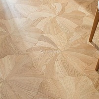 Parquet en chêne à motifs floraux de luxe, stratifié, à clipser, décoratif, pour villas et appartements