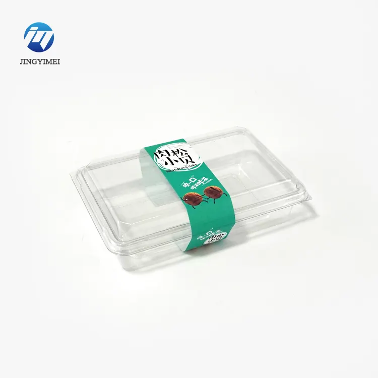Caja de plástico para pasteles al por mayor con tapa, caja de embalaje para repostería, caja de plástico transparente para pasteles, múltiples especificaciones