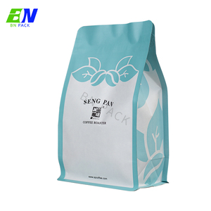 ถุงบรรจุภัณฑ์แบบก้นแบน 100% เกรดอาหาร พร้อมซิปล็อค พิมพ์ลายตามสั่ง สำหรับบรรจุผงชาโมรินากะ กาแฟ พร้อมวาล์ว - Product Image 3