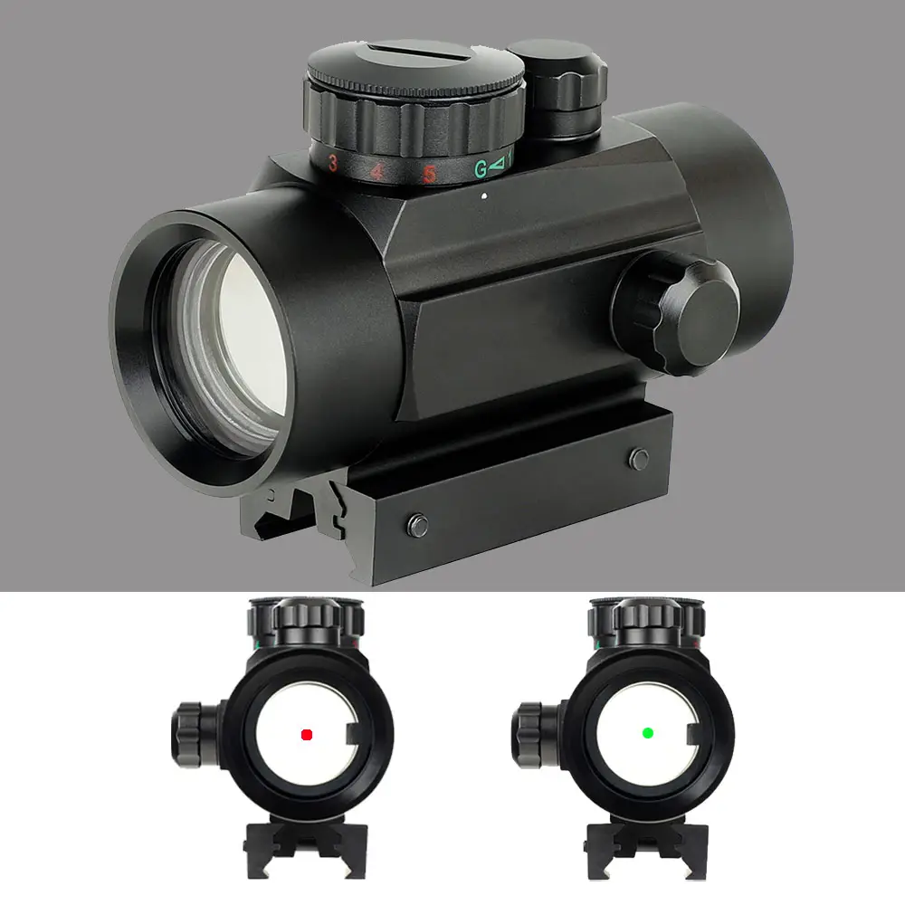 OEM ODM 1x40mm Red Lens Reflex Sight 11 Brightness Level Illuminated Scope Fit 11mm/20mm Hunting Red Dot Scope