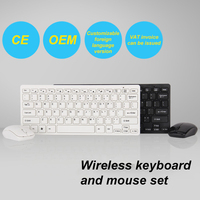 Combo de Teclado y Ratón Inalámbrico Bluetooth 2.4G Tri-Modo, Portátil, Delgado, para Oficina y Negocios, Compatible con Tablet, iPad, iPhone, Android, iOS