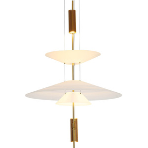 โคมไฟระย้ารูปทรงยูเอฟโอสำหรับร้านอาหาร ดีไซน์อิตาลี สไตล์นอร์ดิกสุดยูนีค เหมาะสำหรับตกแต่งโชว์รูม ให้ความรู้สึกสวยงามแบบอินสตาแกรม แสงสี 3000K - Product Image 1