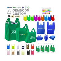 Bolsas no tejidas recicladas Bolsas Biodegradables Venta al por menor Bolsa de compras reutilizable en línea