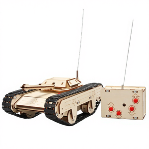 Puzzle en bois pour enfants, blocs de construction faits <span class=keywords><strong>à</strong></span> la main, char télécommandé, aides pédagogiques pour les élèves du primaire âgés de 7 <span class=keywords><strong>à</strong></span> 14 ans - Product Image 1