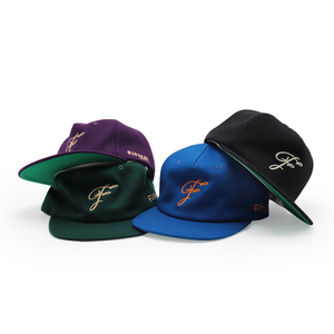 <span class=keywords><strong>Casquette</strong></span> Snapback <span class=keywords><strong>Homme</strong></span> Brodé en <span class=keywords><strong>Laine</strong></span> Mélangée Non Structurée avec Logo Personnalisé Visière Plate Haute Qualité 5 Panneaux - Product Image 2