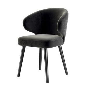 <span class=keywords><strong>Chaise</strong></span> de salle à manger en tissu doux <span class=keywords><strong>gris</strong></span> foncé moderne sur mesure, design de <span class=keywords><strong>chaise</strong></span> à oreilles, velours suédé pour hôtel, cuisine, restaurant - Product Image 5