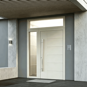Porte intérieure en PVC renforcée d'acier, isolation phonique, design moderne, vente en gros pour immeubles d'appartements, directement de l'usine - Product Image 2