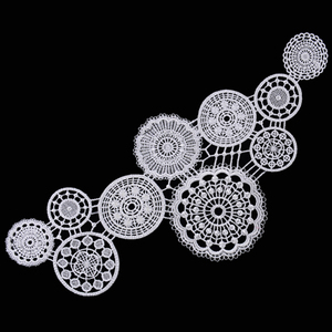 Puro algodón bordado Soluble en agua de <span class=keywords><strong>collares</strong></span> y motivo de <span class=keywords><strong>encaje</strong></span> collar - Product Image 6