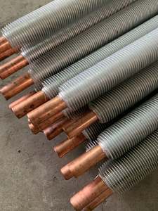 Bakır ekstrüde alüminyum Fin tüpler sarmal bakır kanatlı borular soğutma ısı değiştirici - Product Image 3