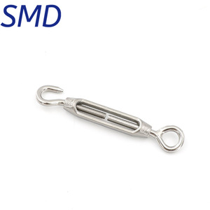 Tendeur SMD en acier inoxydable 304, corps ouvert, crochet et œillet, métrique, droite, poli, pour l'industrie générale - Product Image 5