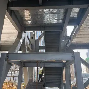 Industrial galvanizado aço escada trilhos