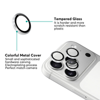 Protector de pantalla de lente de cámara individual 9H antiarañazos para iPhone 18 Pro Max, vidrio templado