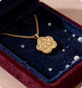 गहने स्टेनलेस स्टील फैशन इस्लैमिक गहने मेरी बहन हार नई डिजाइन कस्टम थोक मूल्य - Product Image 2