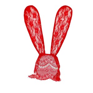 Bunny Girl Headband <b>Mirror</b> Patent Leather Adjustable Long Ears Party Cosplay Women Sexy Role Play Accessory - Product Image 5