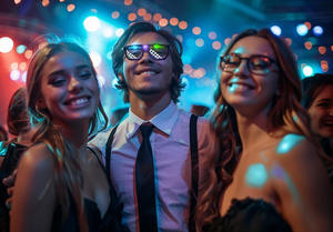 Lunettes à mosaïque de pixels LED personnalisées, lunettes à <span class=keywords><strong>obturateur</strong></span> lumineuses, Deal With It, rave, bar, boîte de nuit, cadeaux de fête, jouet lumineux, cadeau pour enfants et adultes - Product Image 4