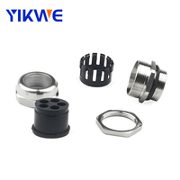 Presse-étoupe Multi Core en acier inoxydable, presse-étoupe 4 trous 25mm