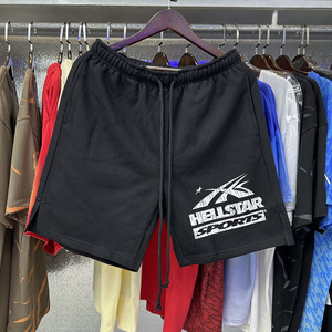 Pantalones Cortos Casuales con Cordón Ajustable, Estilo Desgastado, Marca Hell Star, Verano 2026, Estilo Europeo Americano, Tendencia Hip Hop, Algodón - Product Image 1