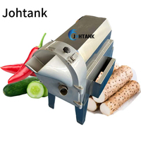 JOHTANK Zware Multifunctionele Kokosnoot Ui Aardappel Chips Snijmachine Snijmachine Groenteverwerkingsinstallatie Prijs