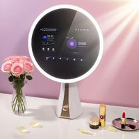 Vercon-Espejo de tocador inteligente, Android AI espejo de belleza, análisis de piel, wifi, YouTube, tutorial de maquillaje, altavoz Bluetooth, iluminación LED