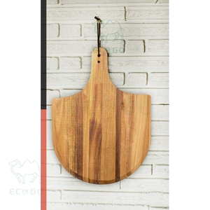 Planche de service à pizza saine Pelle à pizza en bambou suspendue Planche à découper à pizza multifonctionnelle - Product Image 4