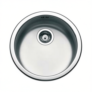 Évier encastré circulaire sous plan, diamètre 435 mm, évier de cuisine en acier inoxydable - Product Image 3